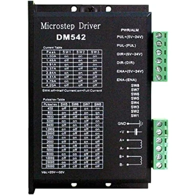 Image of CNC Digital Microstep Driver DM542 Stepper Motor Controller 2 Phase 20 50V DC Max 4.2A for Nema 17, 23 and 34 Series Motor, Replace M542 M542H