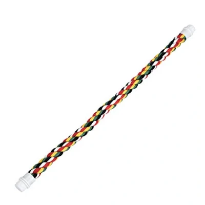 Image of Parrot Essentials Coloured Cotton Bendy Bird &amp; Perch for Cages Medium 32&quot;