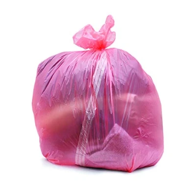 Image of Red Laundry Bags with Soluble Dissolving Strip (Pack of 50 Bags) Carebymail Healthcare