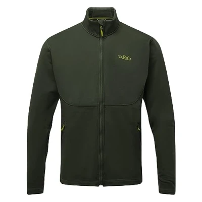 Image of Rab Men&#039;s Geon Jacket Casual Lightweight Fleece Sweatshirt Army Large