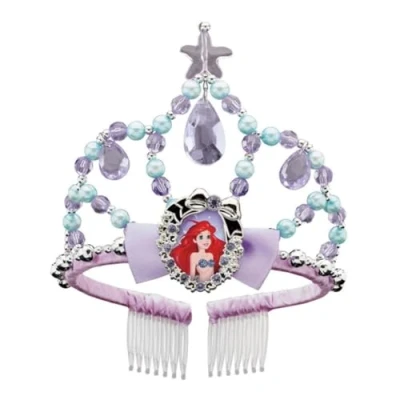 Image of Disguise Ariel Classic Disney Princess The Little Mermaid Tiara, One Size Child, Color by