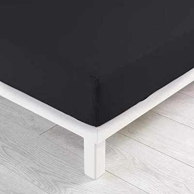 Image of Douceur d&#039;Intérieur Single, Cotton, Carbon, 90 x 190 cm