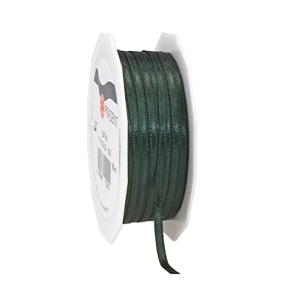 Image of C.E. Pattberg SATIN pine green gift ribbon, 55 yards for Wrapping Gifts, 0.12 inches width, Ribbon Decorating &amp; Crafting, Decorative every occasion