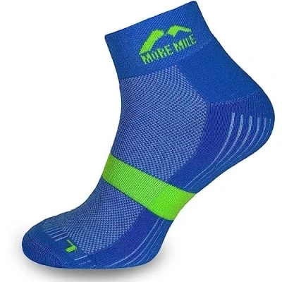 Image of More Mile Preventer Double Layer Running Socks Blue 8.5 10.5