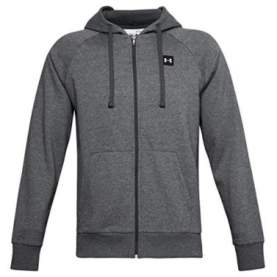Image of Under Armour Mens Rival Fleece Hoody Pitch Grey/Light Heather XXXL
