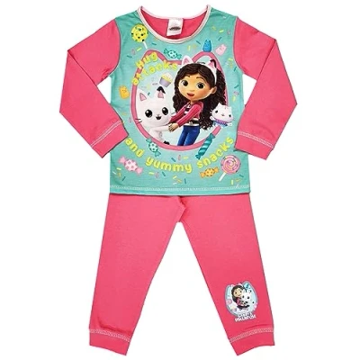 Image of Girls Gabbys Dollhouse Pyjamas Dolls House PJs (Gabbys Hug, 2 3 Years)