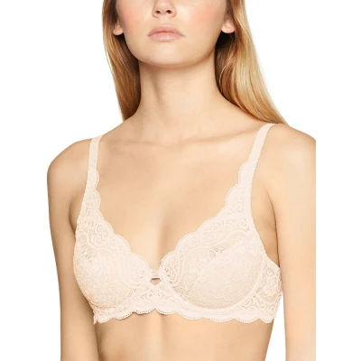 Image of Triumph Womens 10166797 Amourette 300 W Bra Beige Cotton Size 44B