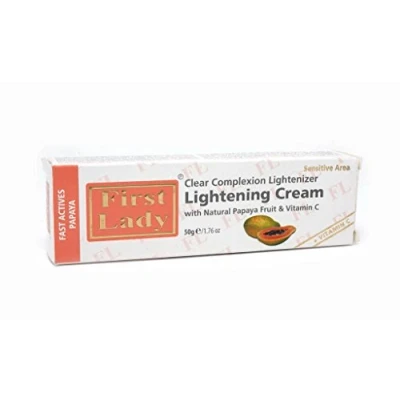 Image of First Lady Papaya Skin Lightening Face Cream 50g For sensitive area with vitamin c