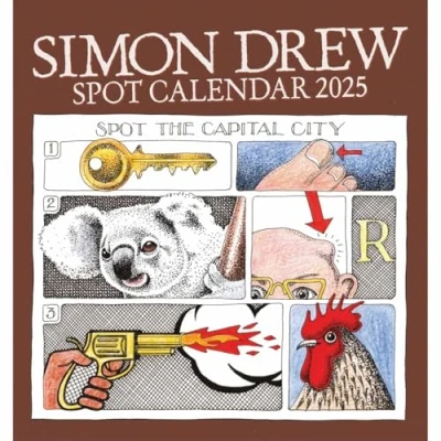 Image of Simon Drew Easel Calendar 2025 (PFP)