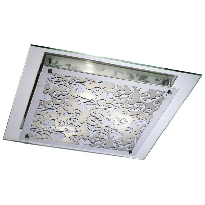 Image of Roveta Flush Ceiling/Wall Lamp 3 Light E27 Polished Chrome