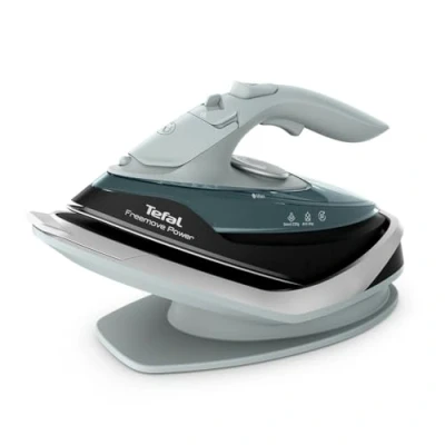 Image of Tefal Freemove Power, Cordless Steam Iron, Efficient, Fast Heat Up, Lightweight, Quick Recharge, 40 g/min Output, Auto Off, Anti Drip, FV6672G0