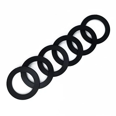 Image of Qrity 6 PCS Kitchen Sink Waste Pipe Blanking Cap Gasket 45mm Drain Drainer Seal Ring Rubber Washer for G 1 1/2&quot; Fitting