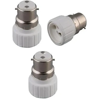 Image of Mr. Gadget&#039;s Solutions B22 to GU10 Light Adapter,B22 Bayonet Cap Socket Base Converter for Lamp Bulb Holder Fitting (Pack of 3)