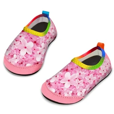 Image of Yorgou Baby Boys Girls Water Shoes Toddler Beach Barefoot Aqua Socks Non Slip for Pool