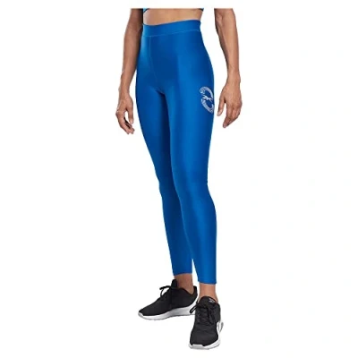 Image of Reebok Women&#039;s Running Vector Leggings, Blue, XS