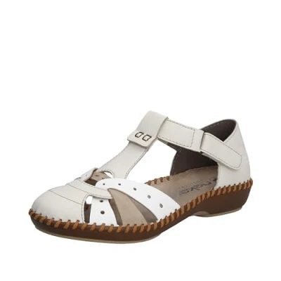 Image of Rieker Women&#039;s M1655 Barefoot Shoe (Beige, UK Footwear Size System, Adult, Women, Numeric, Medium, 5)