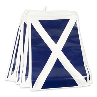 Image of Bristol Novelty PG022D Scotland Bunting, Blue/White, One Size