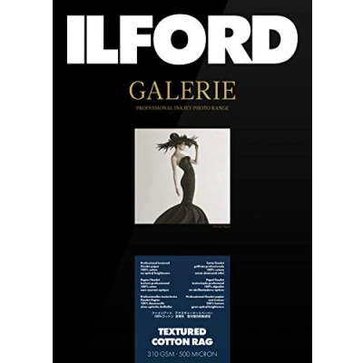 Image of ILFORD GALERIE Textured Cotton Rag 310 GSM A4 210mm x 297mm 25 Sheets GPTC