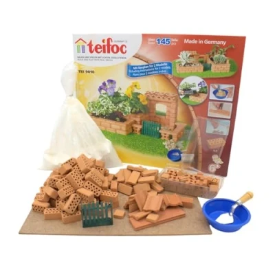 Image of Teifoc 9010 Small Garden Build with real Bricks &amp; Cement