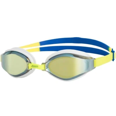 Image of Zoggs Endura Max Titanium Yellow Blue Mirrored Lime