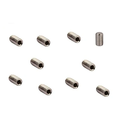 Image of Grub Screw M4 x 8mm Flat Point (10 PACK) A2 Stainless Steel 4mm Metric Thread Allen Key Socket Grubs Screws Free UK Delivery
