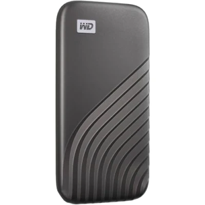 Image of WD 4TB My Passport Portable SSD, External NVMe Solid State Drive, USB C, up to 1050 MB/s, Works with PC, Xbox and Playstation, 2 meters drop resistance, Space Grey