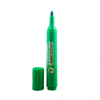 Image of SureMark Drywipe Green Single Whiteboard Pen Dry erase Marker Ideal for Schools &amp; Offices