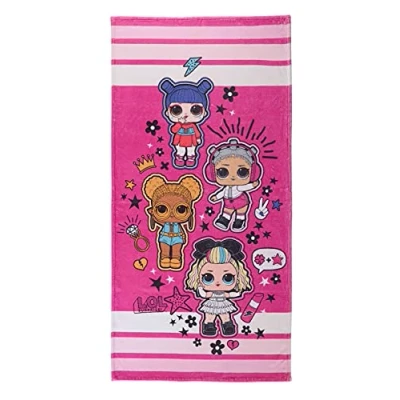 Image of ONOMATO! L.O.L. Surprise! Beach Towel Bath 70 x 140 cm Pink