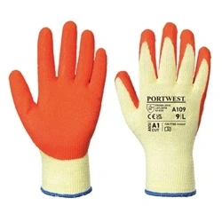 Image of Portwest Grip Glove (Retail Pack) Orange Large