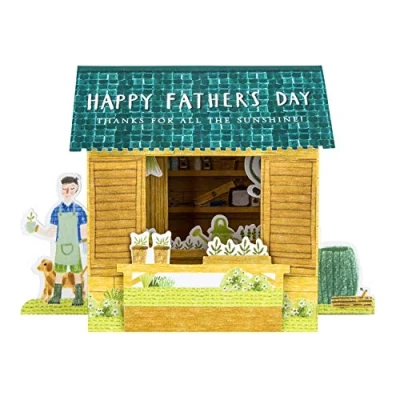 Image of Hallmark 3D Fathers Day Card Pop Up Garden Shed Design