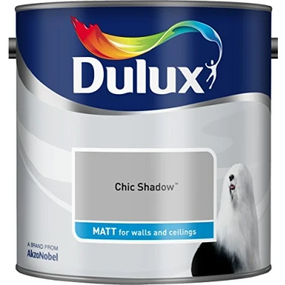 Image of Dulux Chic Shadow Matt Emulsion Paint 2.5L