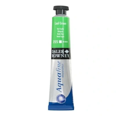 Image of Daler Rowney Aquafine Watercolour Paint, Aluminium Tube, 0.27oz 8 ml, Leaf Green