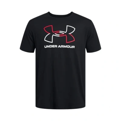 Image of Under Armour Men UA GL Foundation Update Short Sleeve Tee, Super Soft Men&#039;s T Shirt for Training and Fitness, Fast Drying Sports with Graphic Black