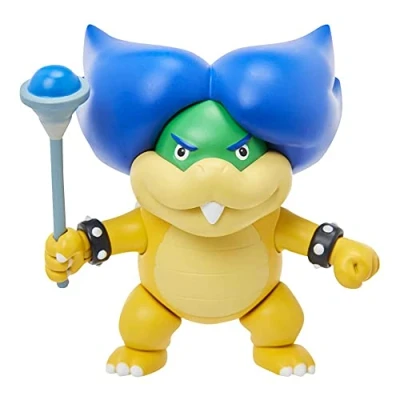 Image of Super Mario 4&quot; Ludwig Von Koopa Articulated Figure with Magic Wand Accessory