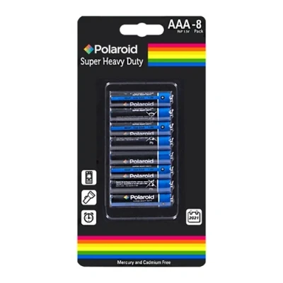 Image of Polaroid 8pk AAA Heavy Duty Battery