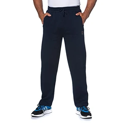 Image of JP 1880 Men&#039;s Big &amp; Tall Logo Elastic Waist Sweat Pants Navy XXXX Large 702635 70 4XL