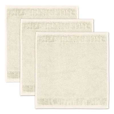 Image of Möve Set of 3 soap Cloths, Ivory, 30 x cm