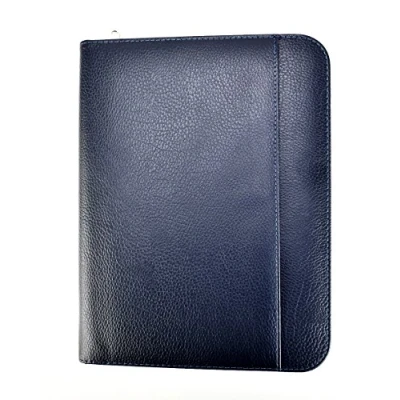 Image of A4 File Folder for Personal, Executive, Professionals,Folio Writing Pad Business Presentation Portfolio Blue