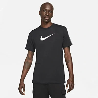 Image of Nike DM4685 M NSW REPEAT SS TEE T shirt mens black/white XL