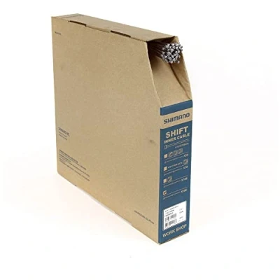 Image of SHIMANO Cycling 600 9852 Road MTB Workshop Shift Inner Cable 100pcs 1 2X2100mm, Silver, L UK