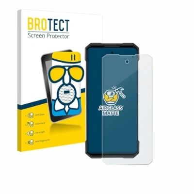 Image of brotect Anti Glare Glass Screen Protector Matte compatible with Doogee S200 Scratch 9H Protection Film