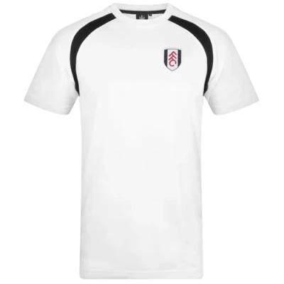 Image of Fulham FC Official Football Gift Mens Poly T Shirt White Large