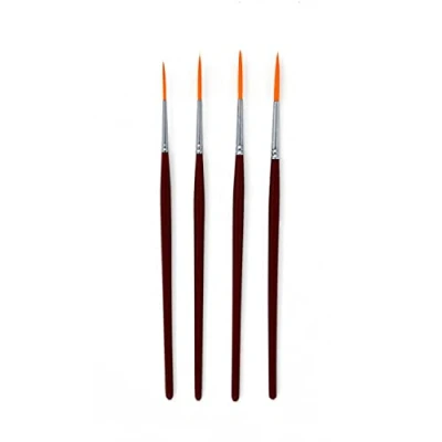 Image of The Art Shop Skipton Artists Rigger Brush Set Pack of 4 Paint Brushes
