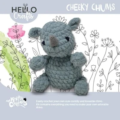 Image of KNITTY CRITTERS Cheeky Chums Rhino
