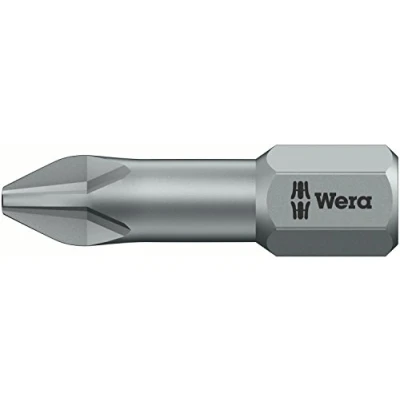 Image of Wera Insert Bit Carded Pack of 2 Phillips Tip Ph 25mm