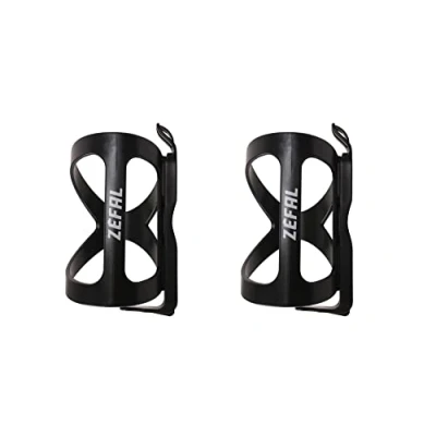 Image of ZEFAL Wiiz Pack of 2 Bottle Cages with Side Introduction Flexible Bicycle Cages, Black