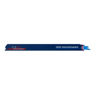 Image of Bosch Professional 1x Expert ‘Medium Thick Tough Metal’ S 1255 HHM Reciprocating Saw Blade (for steel, Stainless steel sheets, Length 300 mm, Accessories Saw)