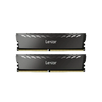 Image of Lexar THOR DDR4 RAM 16GB Kit (8GB x 2) 3200 MHz, DRAM 288 Pin UDIMM Desktop Memory, XMP 2.0 High Performance Computer CL16 18 38, 1.35V (LD4BU008G R3200GDXG)