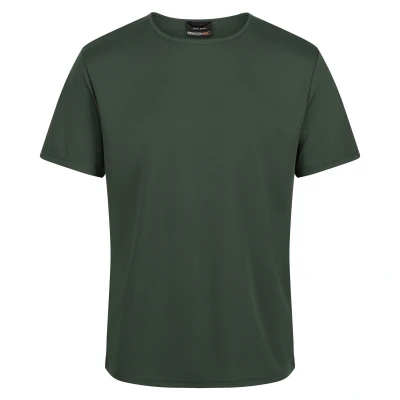 Image of Regatta Mens Pro Reflective Moisture Wicking T Shirt (Dark Green) Size Small