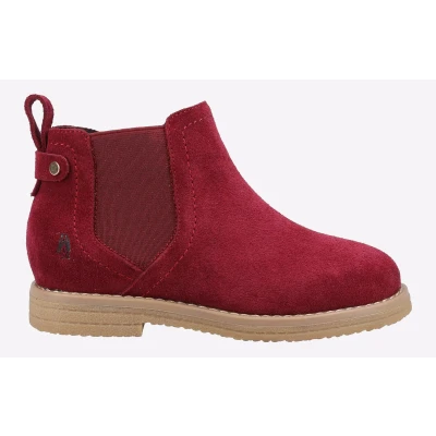 Image of Hush Puppies Mini Maddy Fashion Boot, Burgundy, 12 UK Child